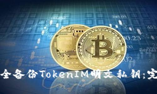如何安全备份TokenIM明文私钥：完整指南